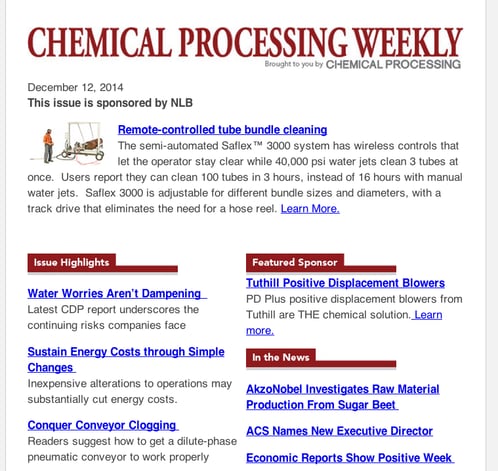 {focus_keyword} eight of the Best possible B2B Writer E mail Newsletters ChemicalProcessing