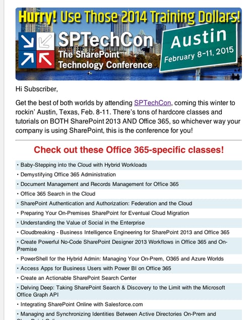 {focus_keyword} eight of the Best possible B2B Writer E mail Newsletters SPTechCon2