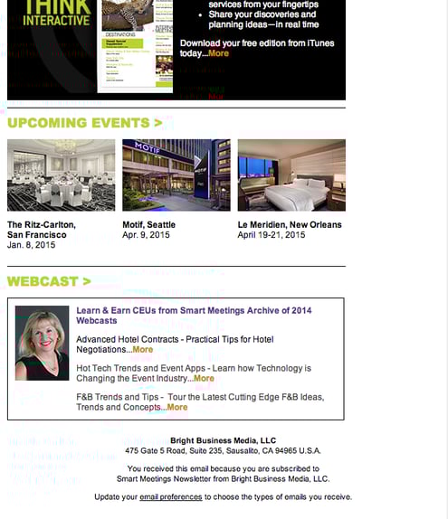 {focus_keyword} eight of the Best possible B2B Writer E mail Newsletters SmartMeetings2