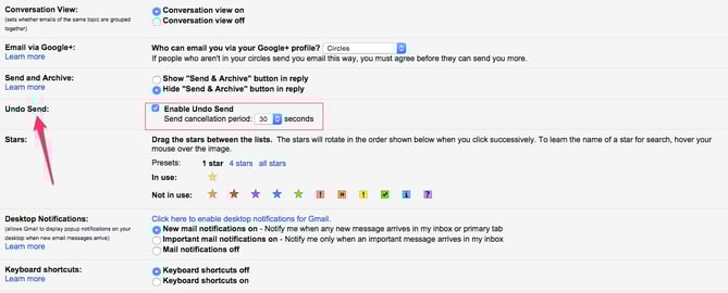 Gmail Undo Send Settings Screen {focus_keyword} How you can Unsend an E-mail in Gmail [Quick Tip] Settings jessicacarleywebb gmail com Gmail