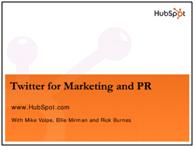 Twitter for Marketing and PR