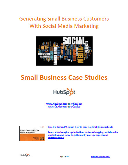 Small Business Social Media Case Studies eBook 