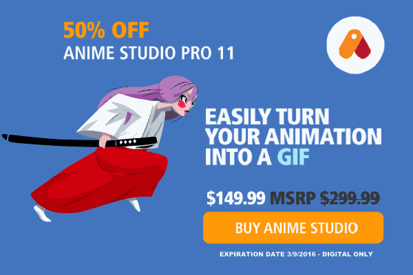 50% Off Anime Studio Pro 11 Easily Create and Share Your Animations |  Graphic Design Multimedia Web Design | A DCTC Program Blog