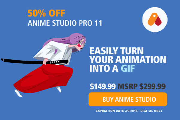 50% Off Anime Studio Pro 11 Easily Create and Share Your Animations | Graphic Design Multimedia Web Design | A DCTC Program Blog 50% Off Anime Studio Pro 11 Easily Create and Share Your Animations | Graphic Design Multimedia Web Design | A DCTC Program Blog