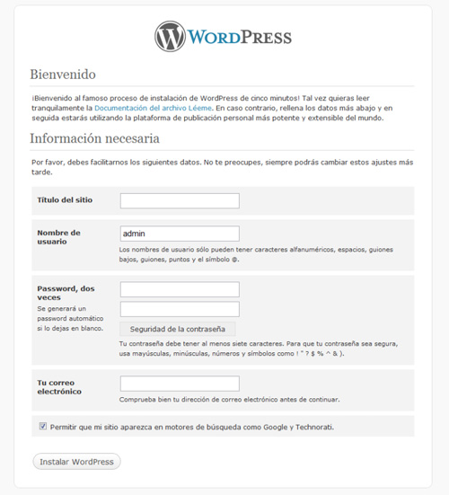 Instalar WordPress en servidor local: Pc y Mac