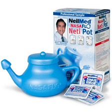 neti pot singing with cold