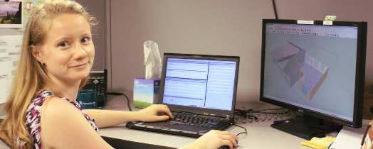 #htmlcaption7 Fraunhofer CSE Graduate Fellow Diana Elliott.