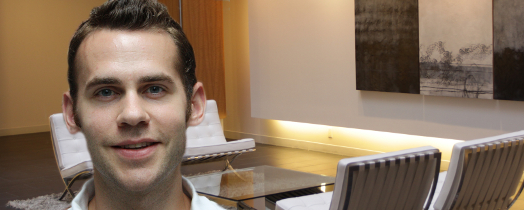 #htmlcaption2 Fraunhofer CSE TechBridge Fellow Zach Karas.