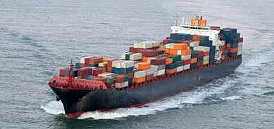 ocean cargo container ship