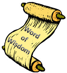 Word of Wisdom scroll