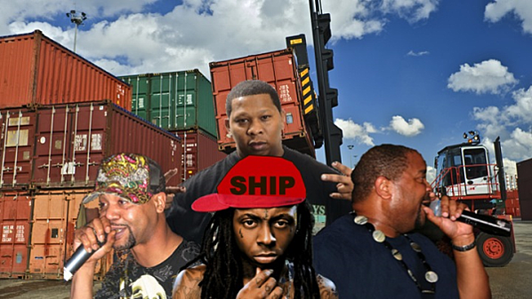 Chassis Shipping Rapping Public Domain Lil Wayne, Mannie Fresh, Juvenile, Sir Mixalot resized 600