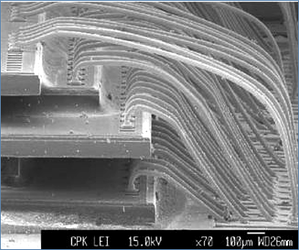 3D IC die stacking with overhang