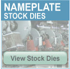 Aluminum Stock Die, Common Shapes for Metal Nameplates