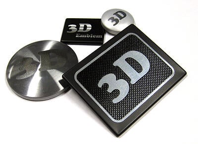 3D stock dies on aluminum nameplates