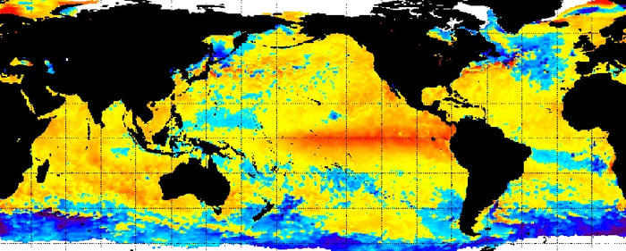 Sea surface temperature anomalies on Nov. 12, 2015. Image: NOAA Sea surface temperature anomalies on Nov. 12, 2015. Image: NOAA