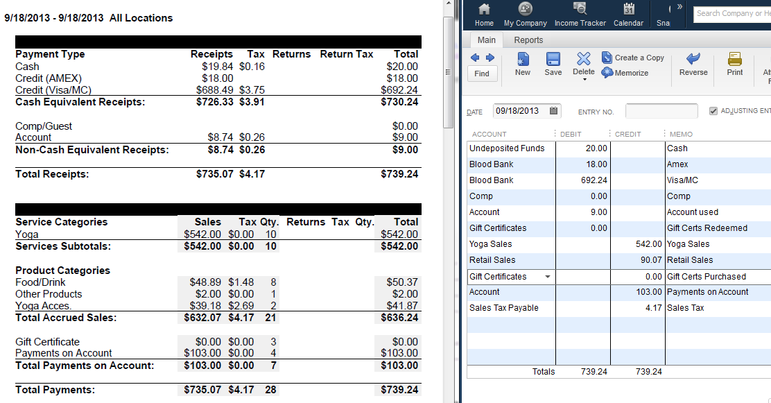 QuickBooks Video: Recording Daily Sales with MINDBODY 2 Mindbody and QuickBooks daily sales journal entry