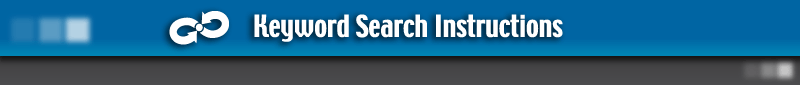 keyword search instructions banner