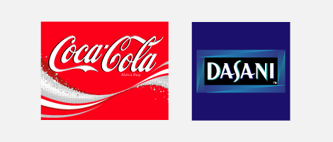 Coca-Cola & Dasani logo header