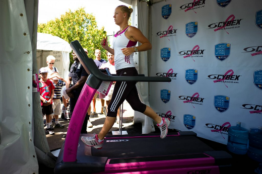 Caroline Wozniacki logs miles on the PRR