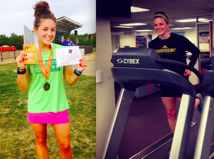 Taryn Ferrara using a Cybex treadmill. Taryn Ferrara using a Cybex treadmill.