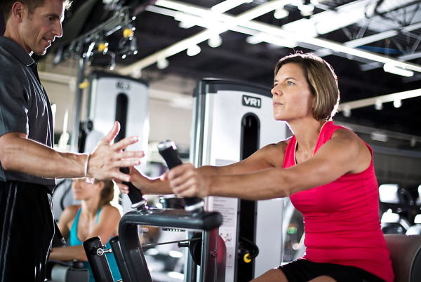 Coaching clients on best way to use equipment