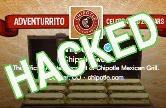 Chipotle social media hack