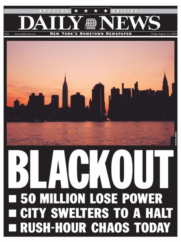 Northeast Black Out