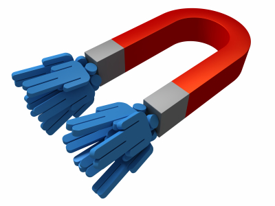 Inbound marketing attracting visitors