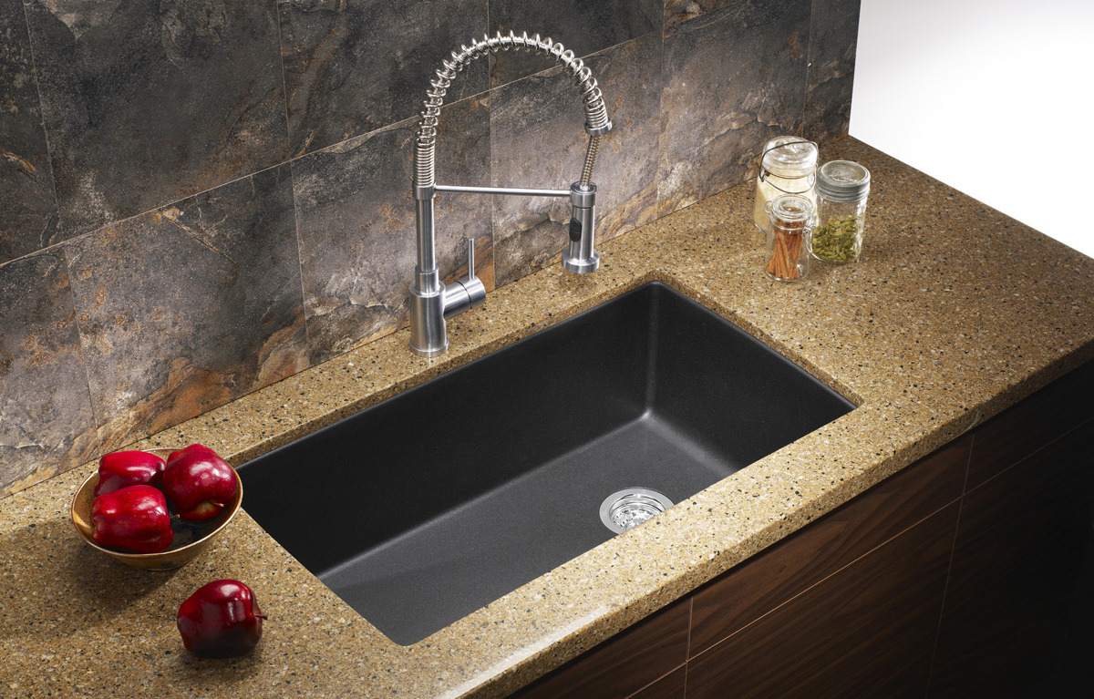 granit kitchen sink mocha