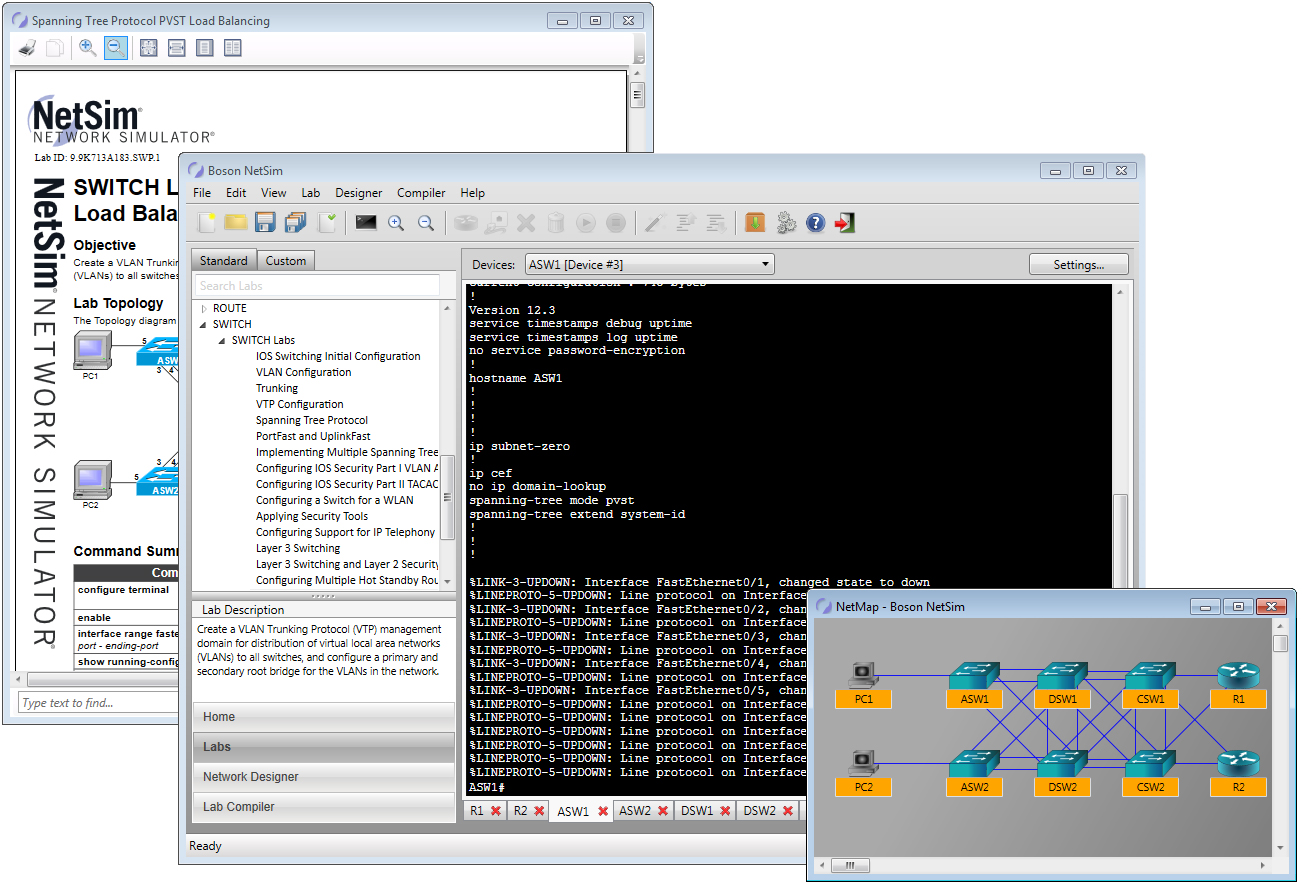 lab instructions and netmap separated