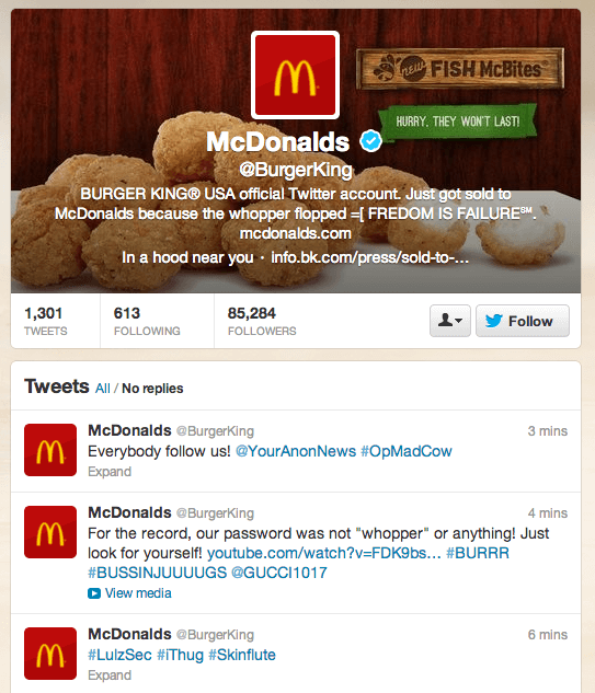 Burger King, Hacked!