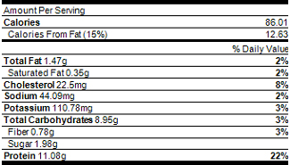 nutrition facts espresso brownie 01