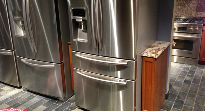 double drawer french door refrigerator display 2013