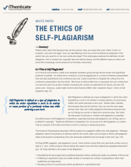 ethics of plagiarism