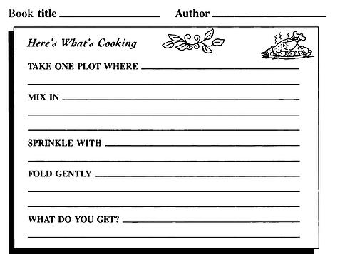 recipe book report recipe book report