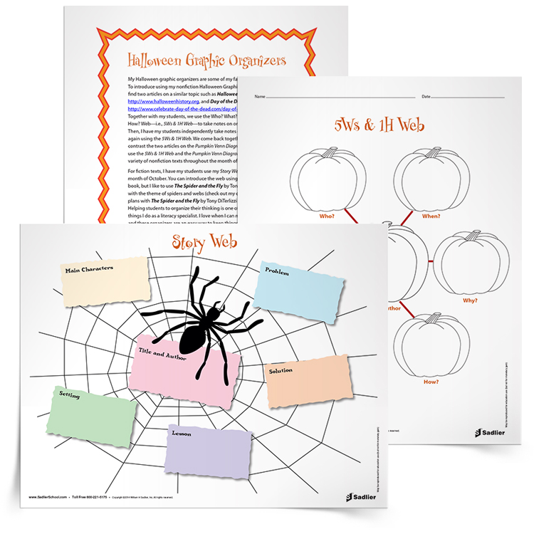 Halloween Reading Graphic Organizers