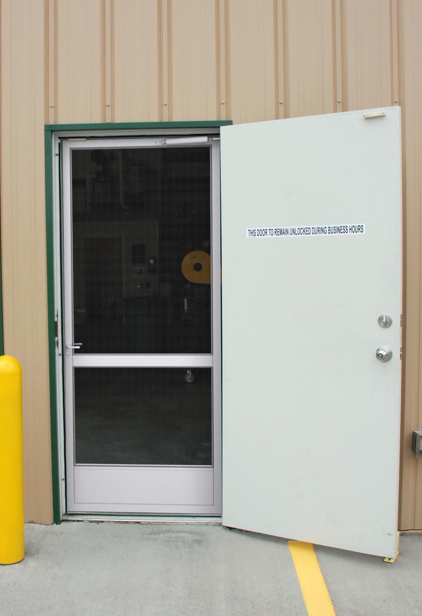 Screen Door Applications on Steel Buildings