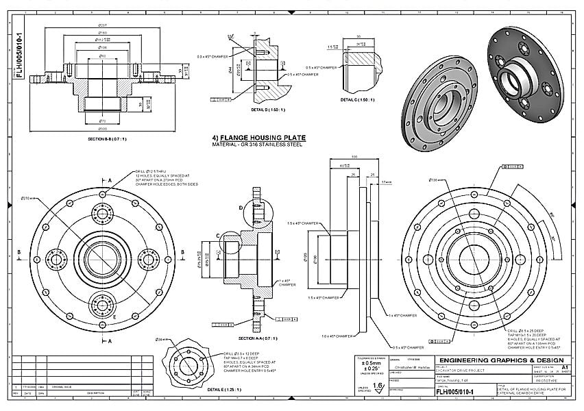 Ford engineering cad drafting standards