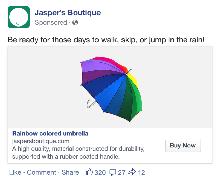 Facebook Product Ad Lists