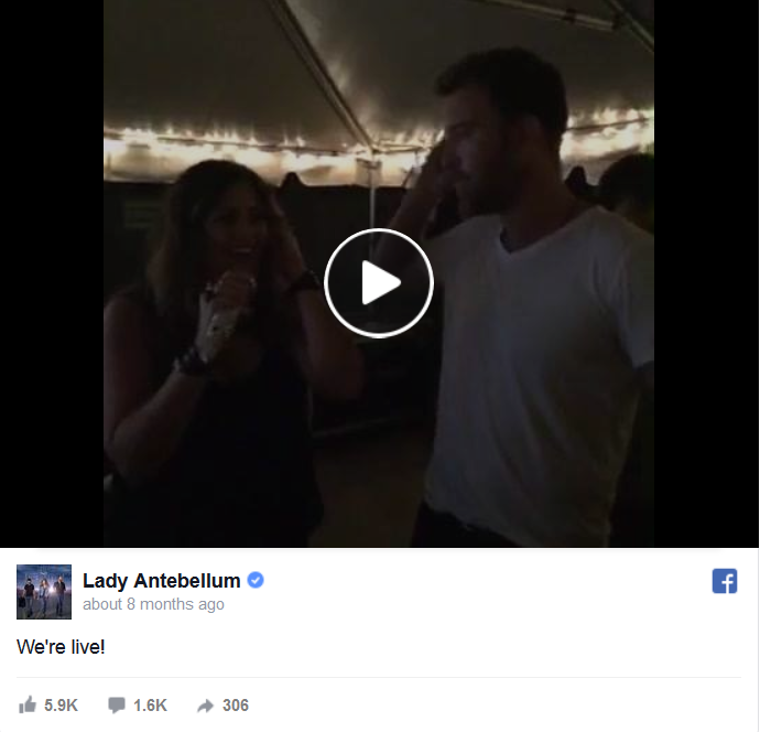 Lady Antebellum Facebook Live