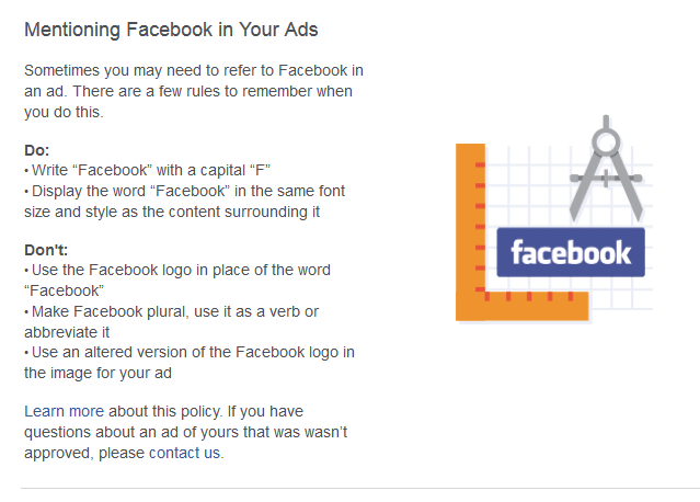 Mentioning Facebook Ads in Your Ads