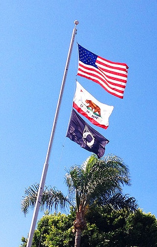 Flags fly during Under the Lights championship