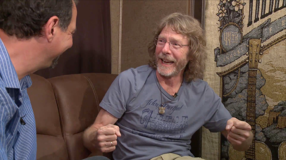 mike marshall interview with sam bush at RockyGrass 2016