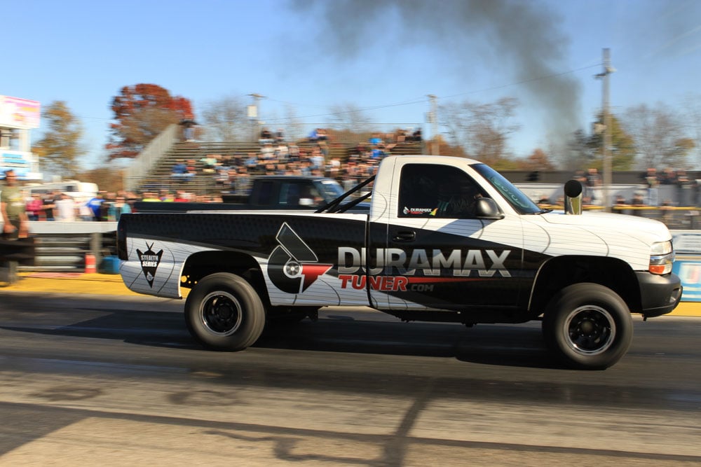 duramaxtuner drag truck at line.jpg