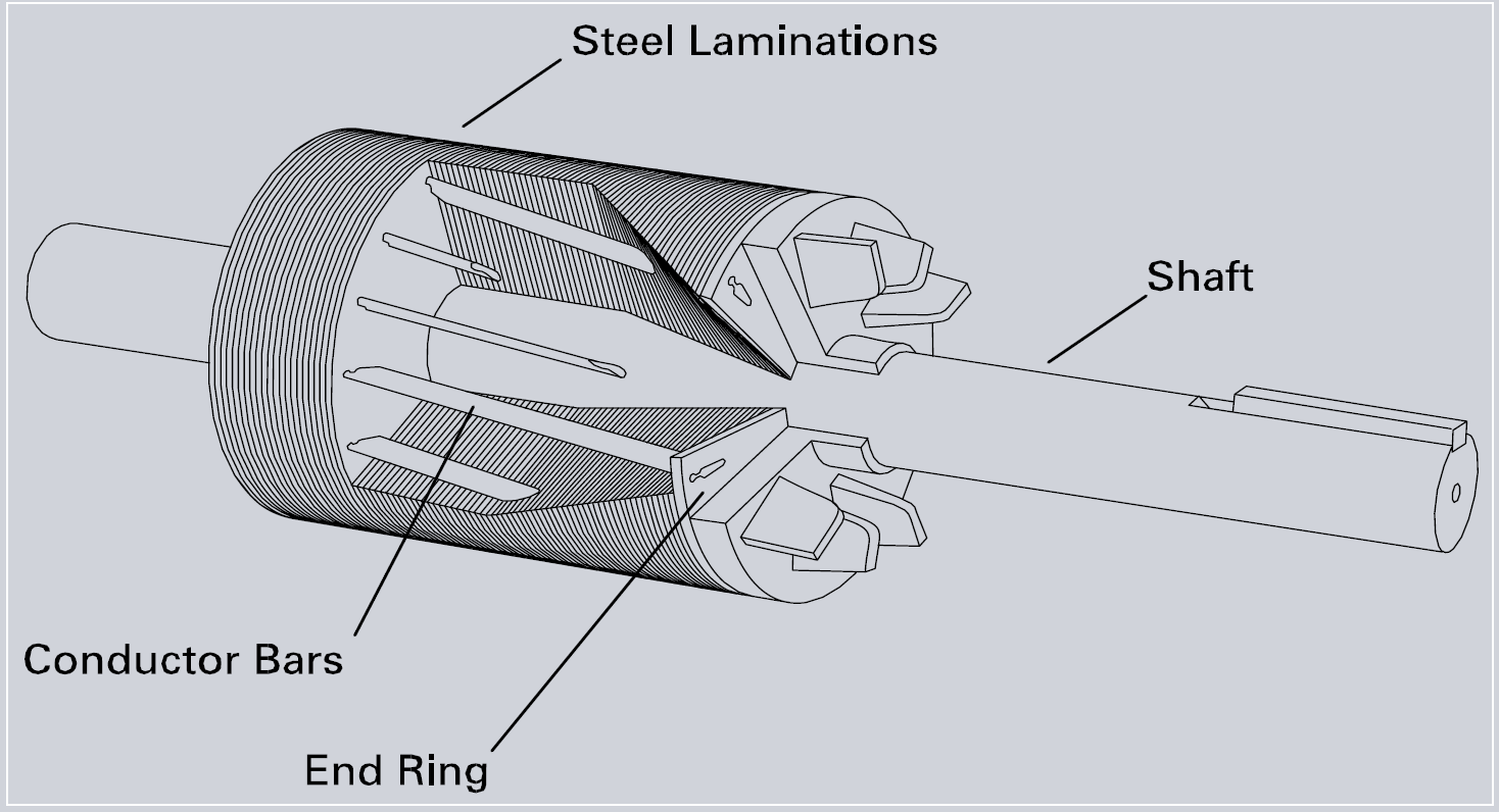 How does an Induction Electric Motor's Rotor work?