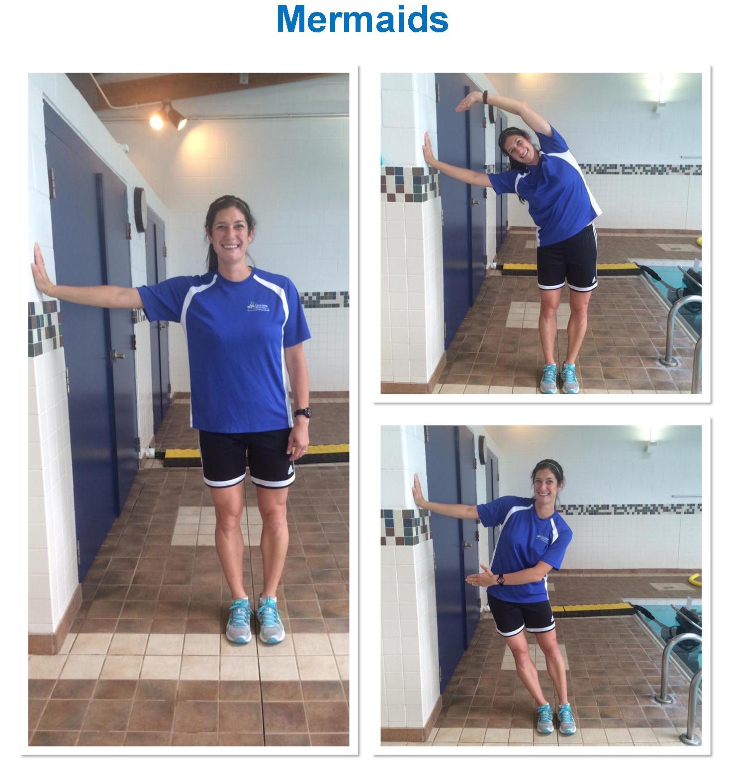 Aquatic Pilates Mermaid Exercise