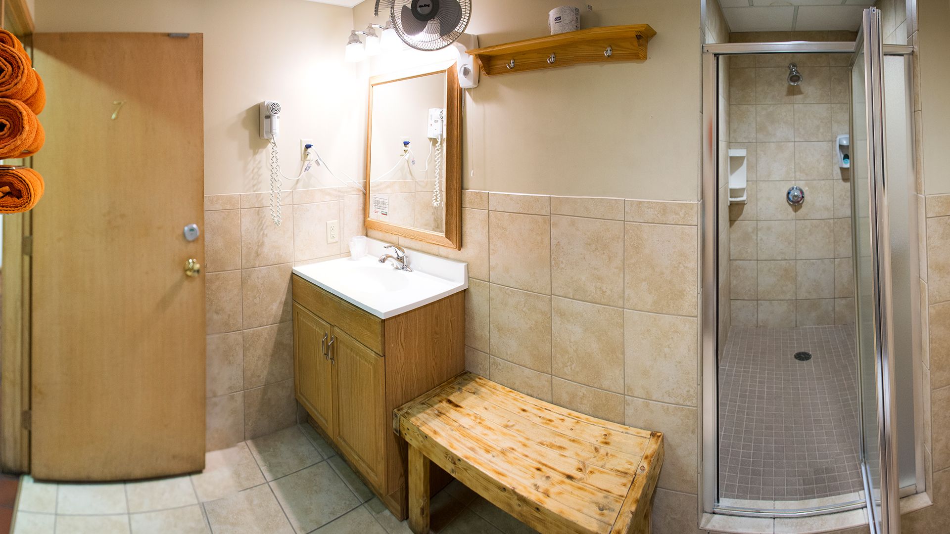 A Truck Stop with Showers for Truck Drivers