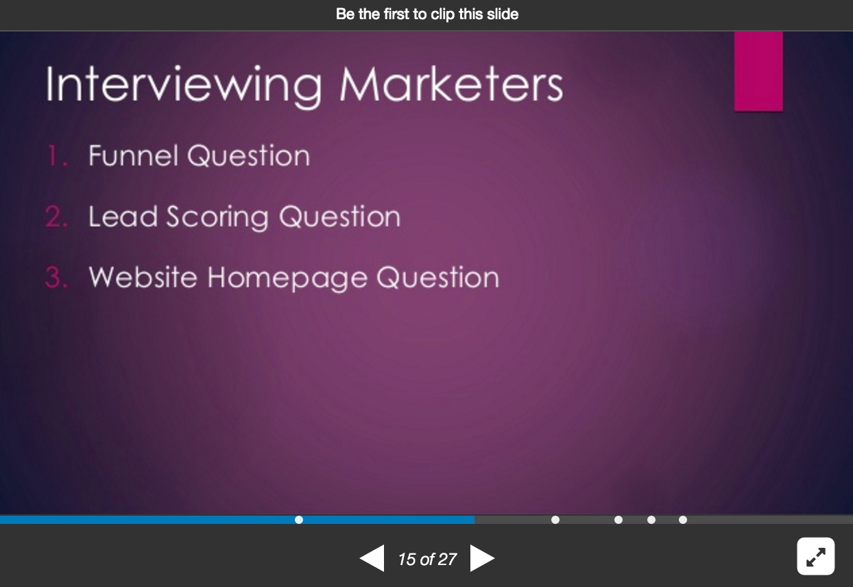 questions to ask inbound marketing interviewees