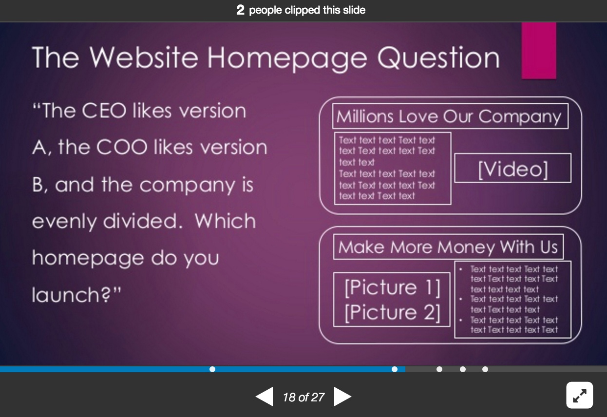 which version of homepage