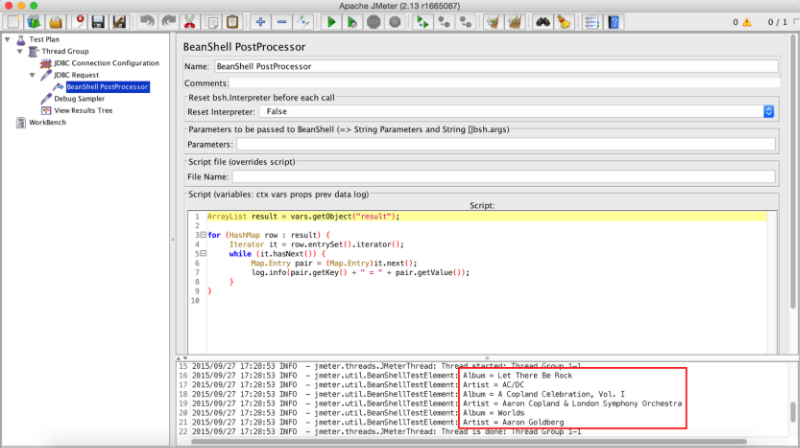 Debugging Jdbc Sampler Results In Jmeter Blazemeter